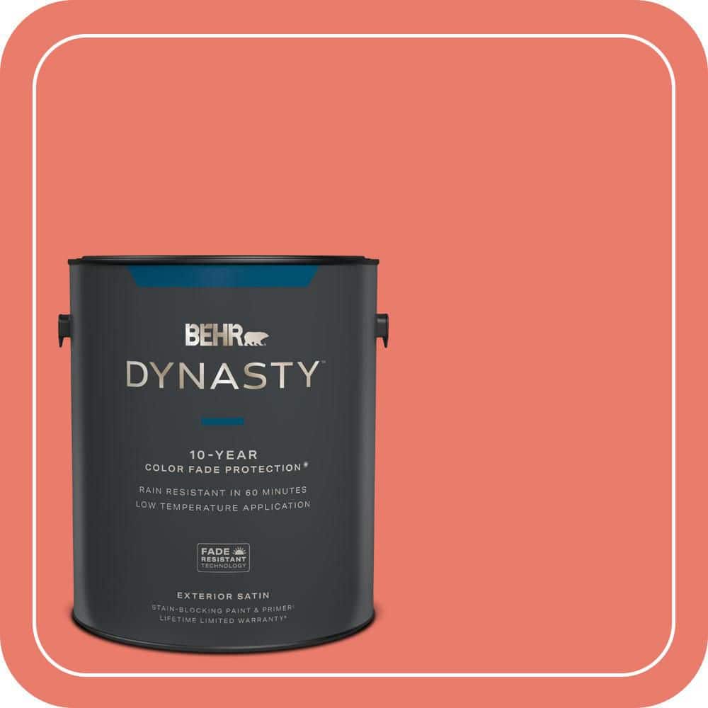BEHR DYNASTY 1 gal. #180B-5 Cool Lava Satin Enamel Exterior Stain ...