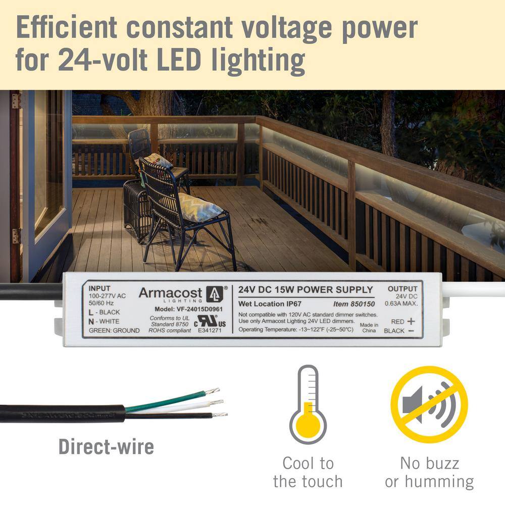 15W Waterproof Aluminum LED Driver for Indoor/Outdoor Use