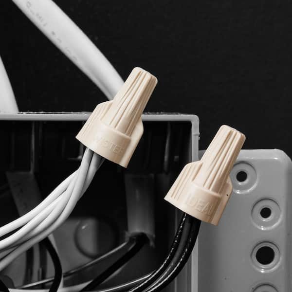 IDEAL Tan Twister Wire Connector, Jar of 750 30-341J - The Home Depot