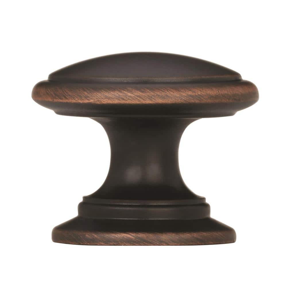 Ravino Oil-Rubbed Bronze Round Cabinet Knob, 1-1/4 inch, 25 Pack