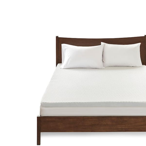 Unbranded Comfort 2 in. Twin XL All Season Reversible Gel Memory Foam Mattress Topper, Hypoallergenic, Mattress Not Included