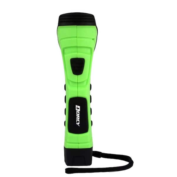 Dorcy CyberLight Weather Resistant LED Flashlight with Nylon Lanyard and True Spot Reflector, Green