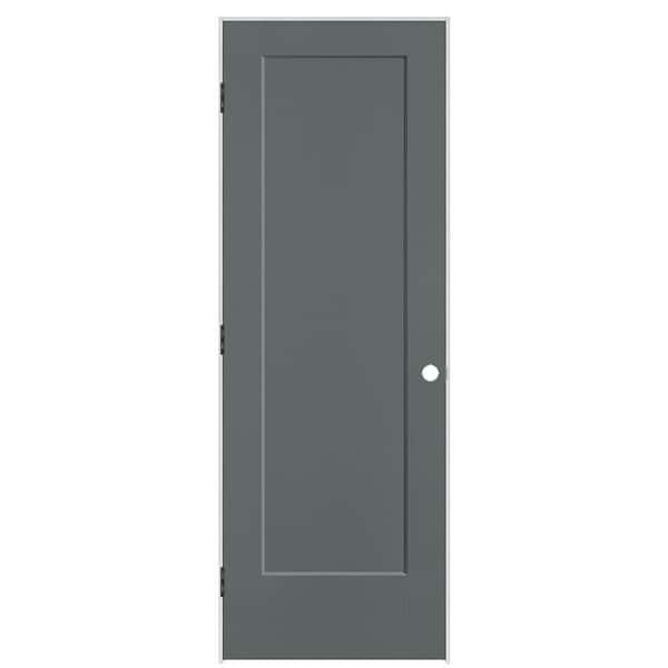 Masonite 28 in. x 80 in. 1-Panel Lincoln Park Right-Hand Solid Core Cordite Molded Composite Single Prehung Interior Door