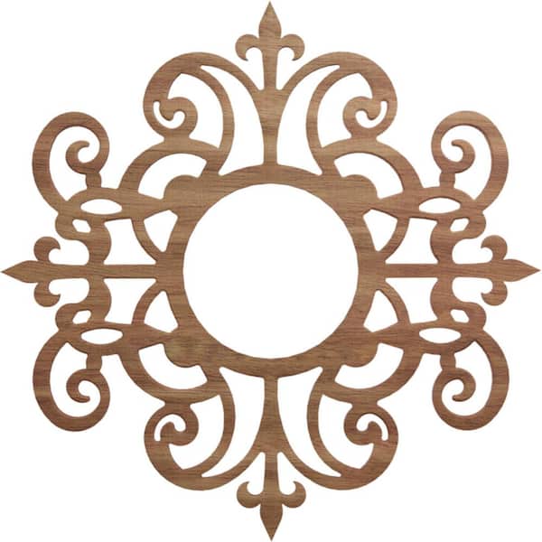Ekena Millwork 0.25 in. x 7.125 in. x 22 in. Wood Medallion Moulding