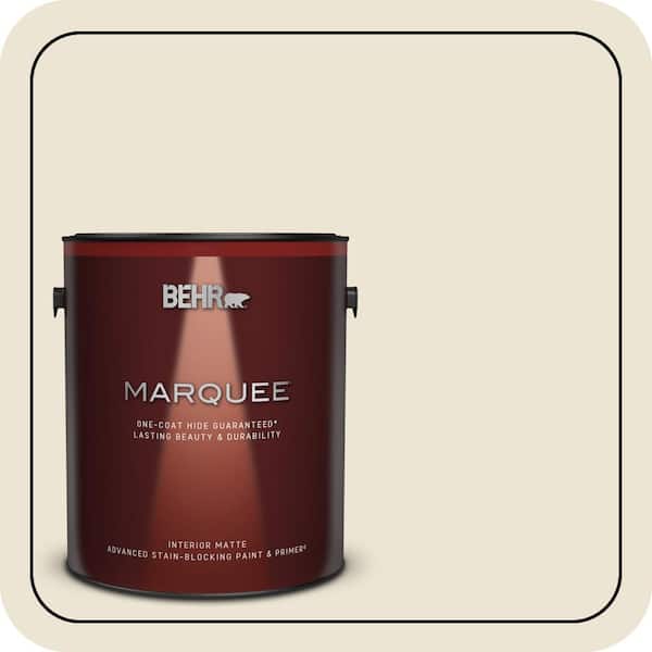 BEHR MARQUEE 1 gal. #770C-1 Lunar Light Matte Interior Paint & Primer