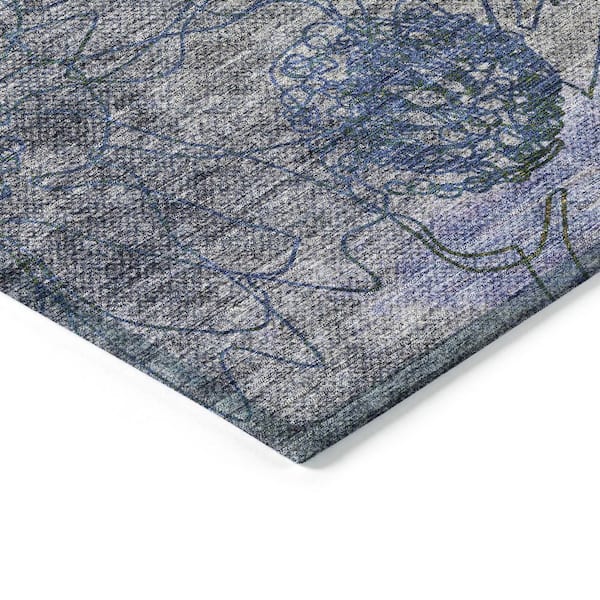 Chantille Machine Washable Indoor/Outdoor Abstract ACN2235 Gray 2 ft. 6 in. x 3 ft. 10 in. Area Rug