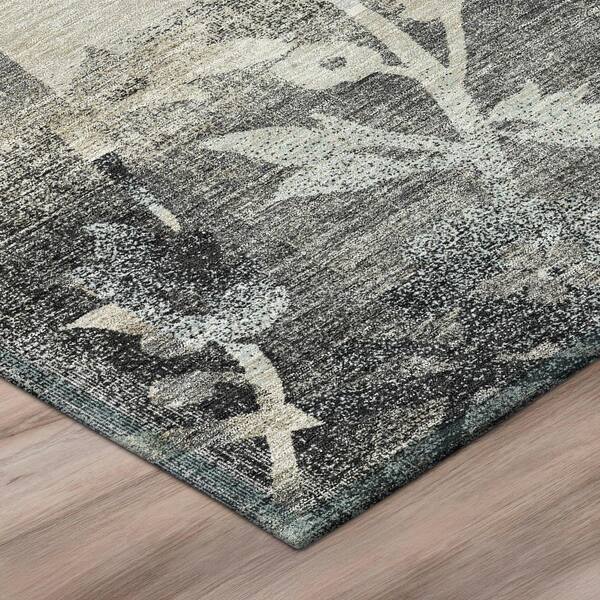 Chantille Machine Washable Indoor/Outdoor Abstract ACN2915 Black 2 ft. x 3 ft. Accent Rug