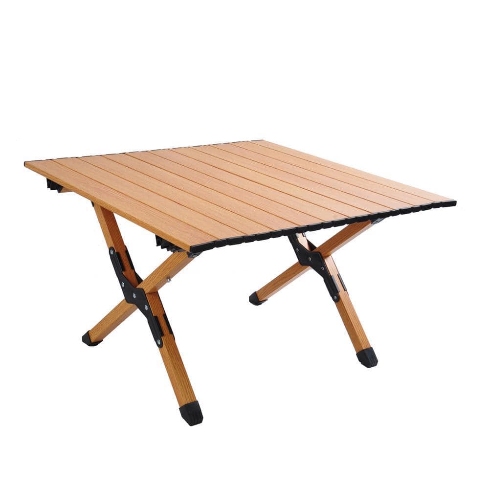 cenadinz Portable picnic table, rollable aluminum alloy table top