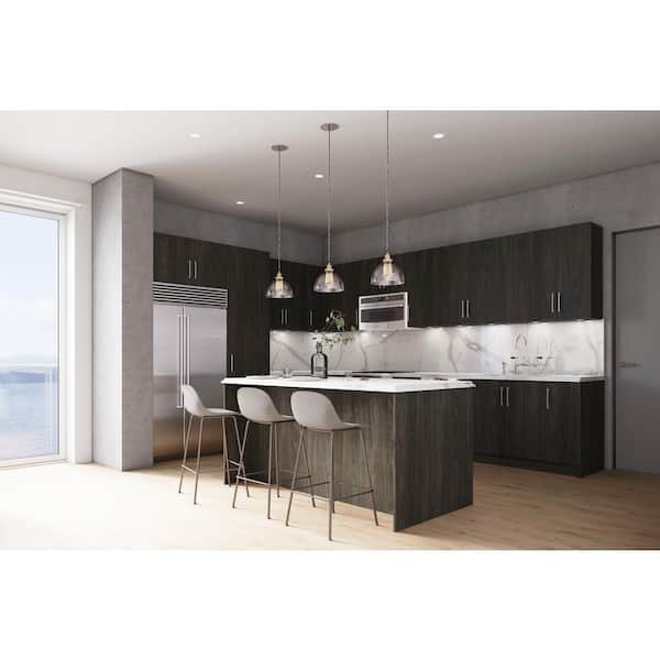Cambridge Quick Assemble Modern Style, Carbon Marine 24 in. Vanity Sink Base Cabinet, 1 Drawer (24 in. W x 21 in. D x 34.50 in H)