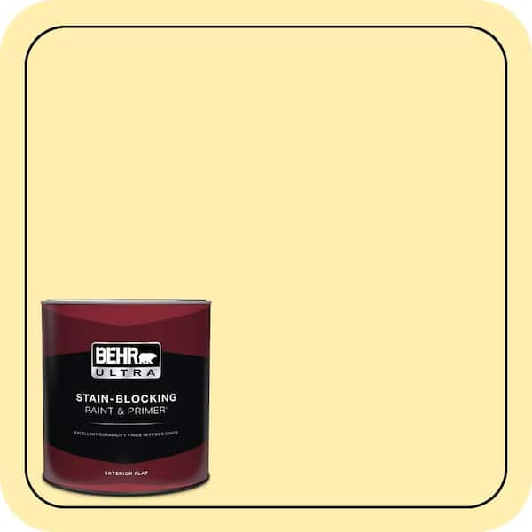 BEHR ULTRA 1 qt. #ICC-50 Joyous Flat Exterior Paint & Primer