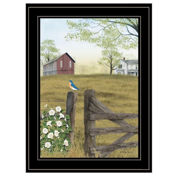 HomeRoots Charlie Mornings Glory 1-Piece Framed Wall Art 19 in. x 15 in.