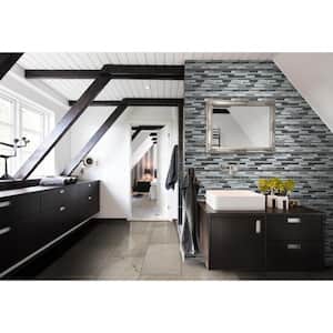Cityscape Interlocking 11.88 in. x 15.25 in. Textured Multi-Surface Metal Look Wall Tile (9.8 sq. ft./Case)