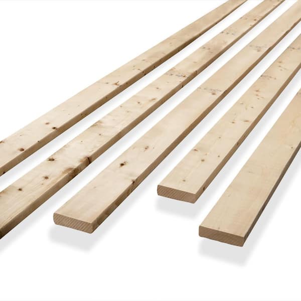Unbranded 1 in. x 4 in. x 3.25 ft. Spruce/Pine/Fir Common Board Bed Slat (Actual Dimensions: 0.75 in. x 3.5 in. x 39 in.)