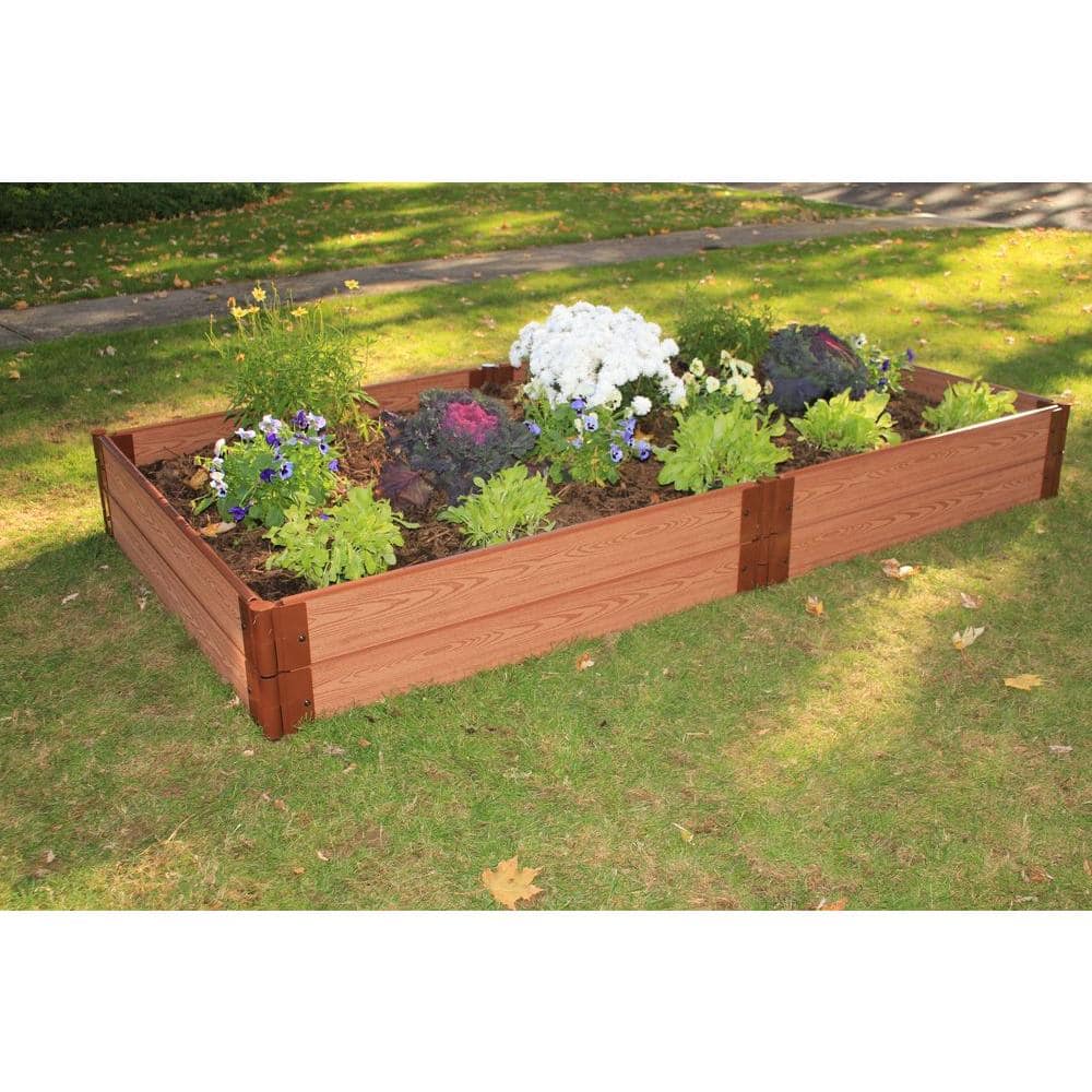 Classic Sienna Composite Raised Garden Bed 4' x 8' x 11"