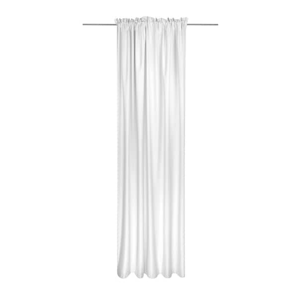 Colordrift White Thermal Rod Pocket Blackout Curtain - 47 in. W x 80 in. L