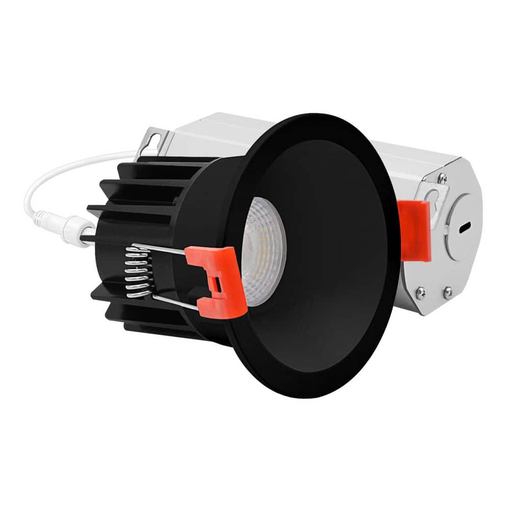 2 In. Integrated LED Regressed Light with Round Black Narrow Trim, 5CCT, 8W, 600LM, 60° Beam, Dimmable, 120V IC Rated price history on PriceWatchPro