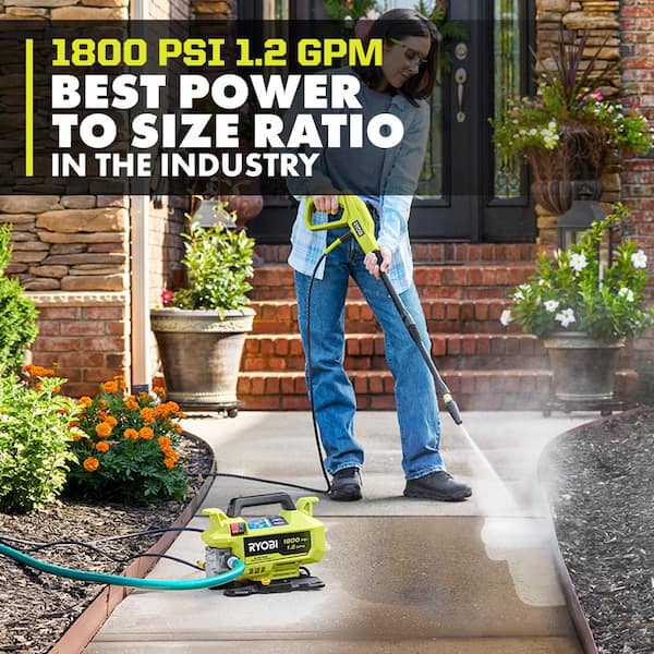 RYOBI 1800 PSI 1.2 GPM Cold Water Corded Electric Pressure Washer