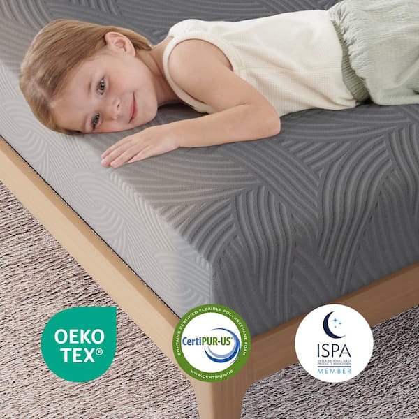 Novilla King Medium Memory Foam 14 in. Mattress, Cooling and