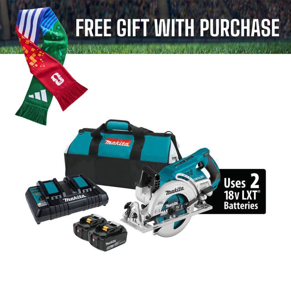 Makita 18V X2 LXT 5.0Ah Lithium-Ion (36V) Brushless Cordless Rear