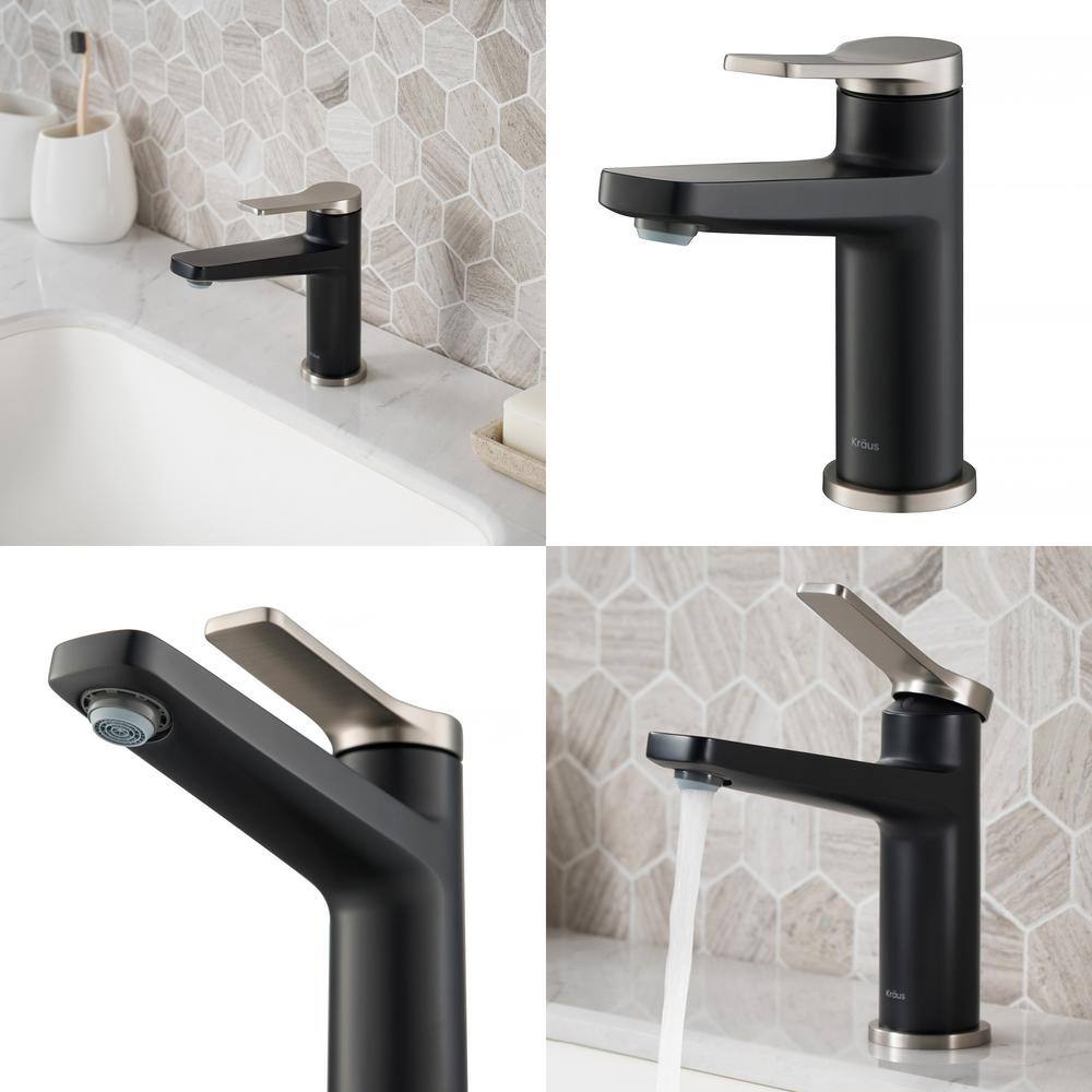 Slimline Indy 6.75" Spot Free Stainless Steel Single Handle Bathroom Faucet