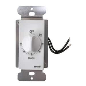 20-Amp 60-Minute In-Wall Spring Wound Countdown Timer Switch, White