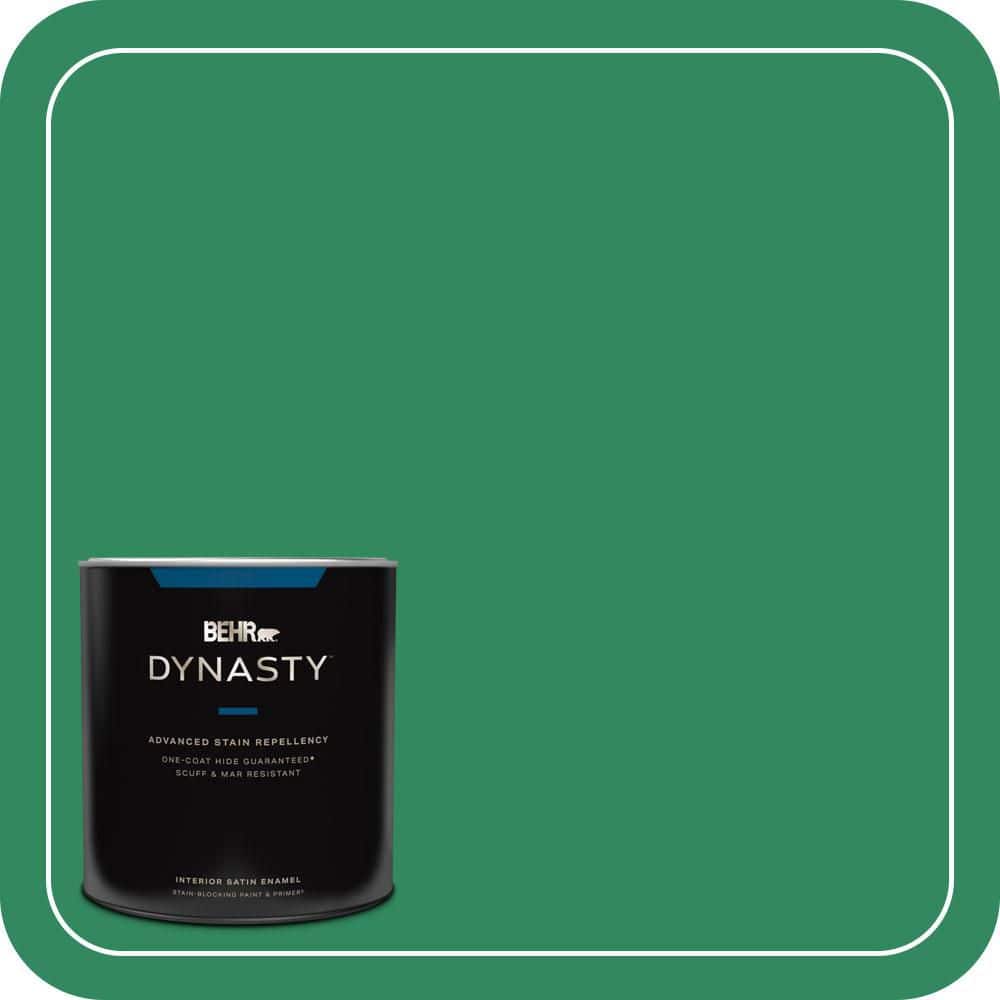 1 qt. #P420-6 Exquisite Emerald Satin Enamel Interior Stain-Blocking Paint and Primer price history on PriceWatchPro