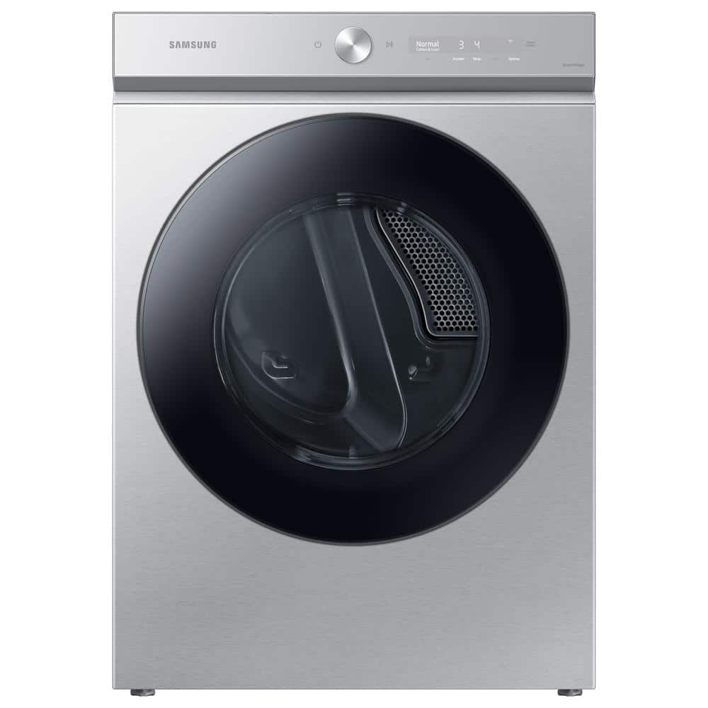 Bespoke 7.6 cu. ft. Ultra-Capacity Vented Smart Electric Dryer in Silver Steel with Super Speed Dry and AI Smart Dial