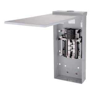 200 Amp 8-Space 16-Circuit Outdoor Main Breaker Plug-On Neutral Circuit Load Center with Feed Through Lugs (PAM0820RFL)