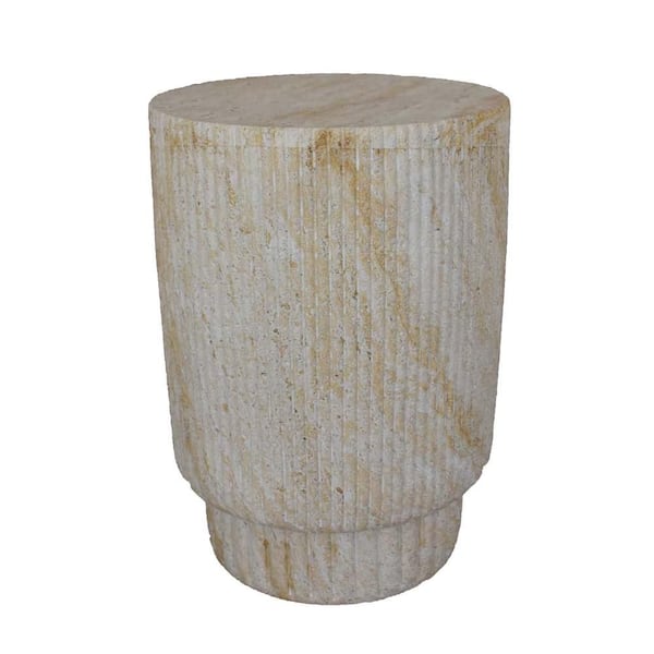 MPG 18 in. L x 18 in. W x 24 in. H Square Stand Stone in Light