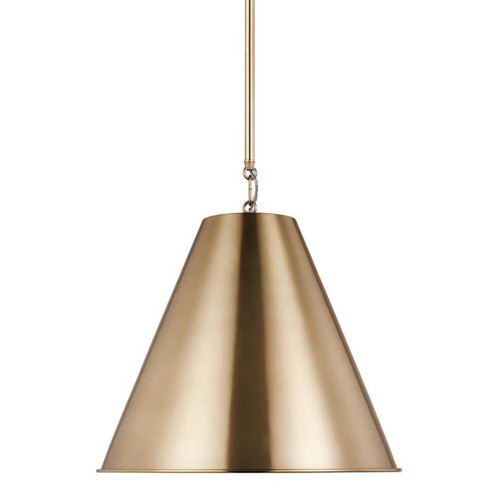 Brushed Nickel 15.75" LED Indoor/Outdoor Pendant Light
