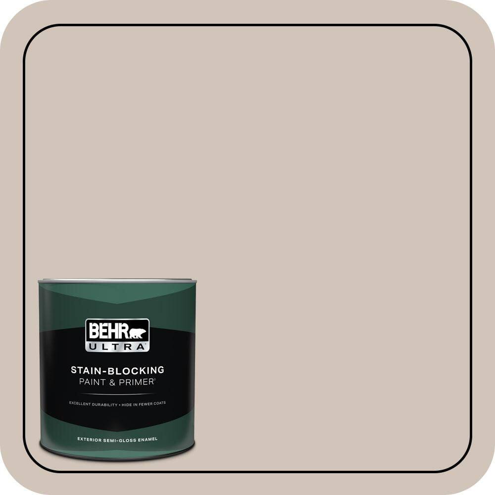 1 qt. #ICC-89 Gallery Taupe Semi-Gloss Enamel Exterior Paint & Primer price history on PriceWatchPro