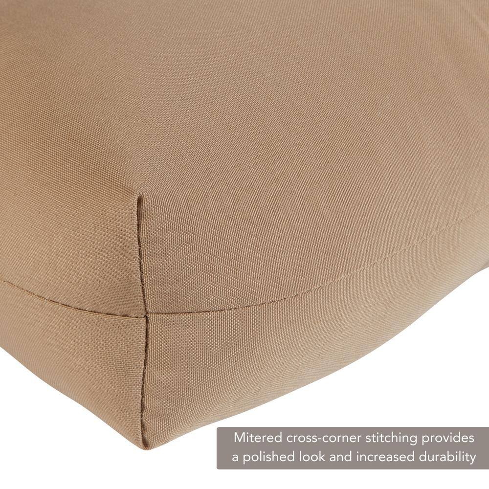Stone Tufted Outdoor Chair Cushions Set of 2