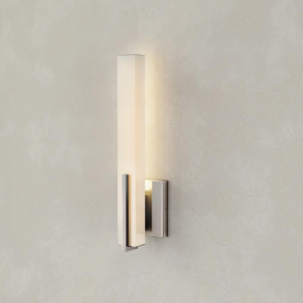 Planck 16-Watt Brushed Nickel Integrated LED Sconce price history on PriceWatchPro