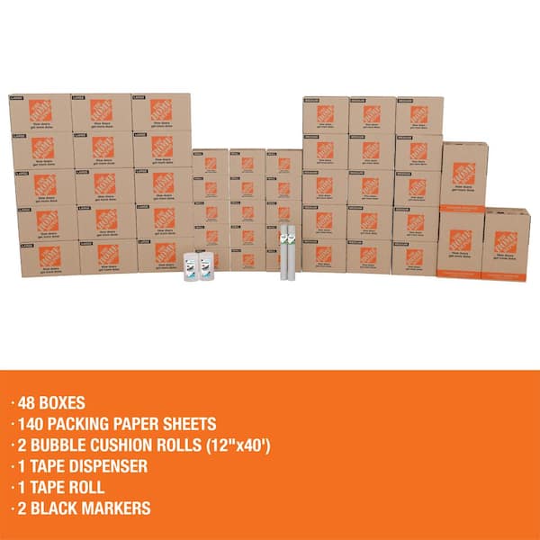 The Home Depot 48-Box Large Moving Box Kit