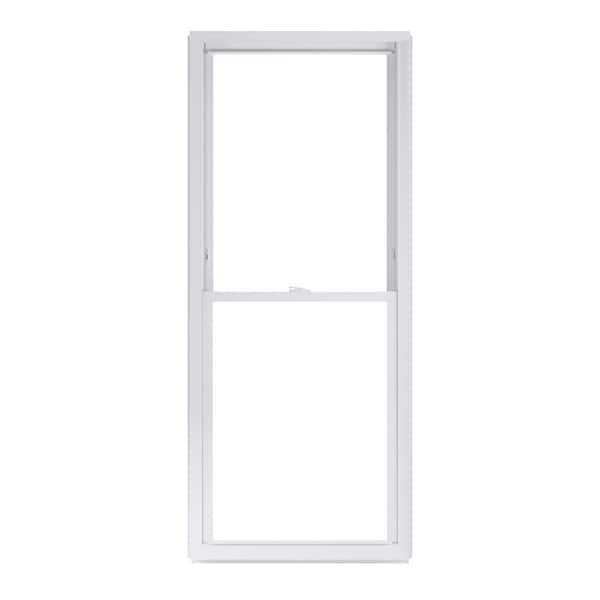 American Craftsman 29.75 in. x 69.25 in. 50 Series White Double Hung Low-E Argon Glass Vinyl Replacement Window, Screen Incl