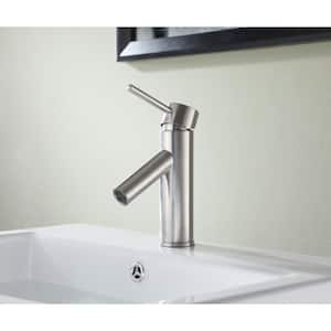 Valle Single Hole Single-Handle Bathroom Faucet in Brushed Nickel