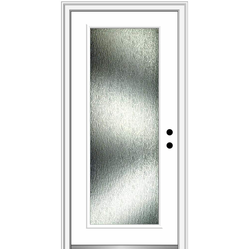 Rain Glass 32 in. x 80 in. Left-Hand Inswing Full Lite Primed Prehung Front Door on 4-9/16 in. Frame on 4-9/16 in. Frame price history on PriceWatchPro