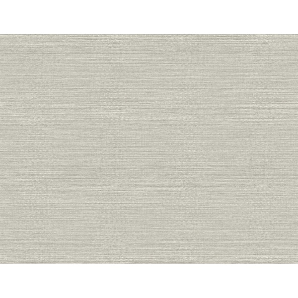 CASA MIA Grasscloth Effect Grey Paper Non-Pasted Strippable Wallpaper Roll (Cover 60.75 sq. ft.)