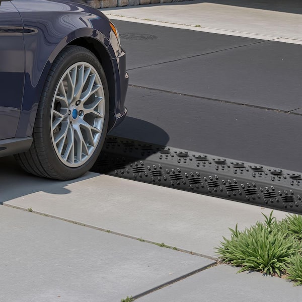Drop Over Cable Cover, 17,500 lbs. /Axle, Heavy Duty Ramp, Floor Cord Cover for High Traffic, Indoor/Outdoor, 2-Pack