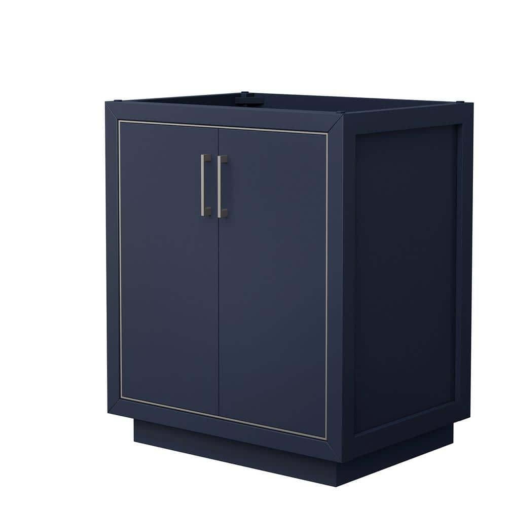 Icon 29.25 in. W x 21.75 in. D x 34.25 in. H Single Bath Vanity Cabinet without Top in Dark Blue price history on PriceWatchPro