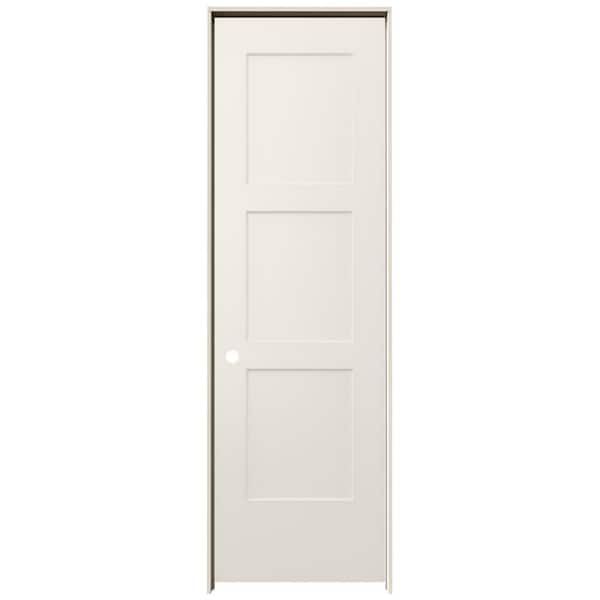 JELD-WEN 24 in. x 80 in. Birkdale Primed Right-Hand Smooth Hollow Core Molded Composite Single Prehung Interior Door