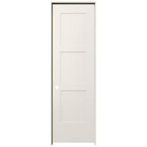 24 in. x 80 in. Birkdale Primed Right-Hand Smooth Solid Core Molded Composite Single Prehung Interior Door