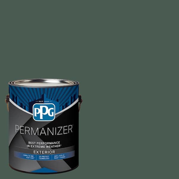 1 gal. PPG1136-7 Dark Green Velvet Semi-Gloss Exterior Paint