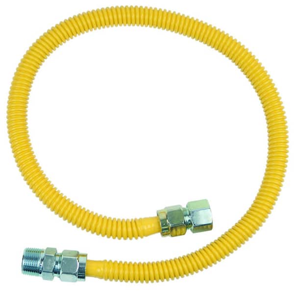 BrassCraft ProCoat 3/4 in. FIP x 3/4 in. MIP x 36 in. Stainless Steel Gas Connector 5/8 in. O.D. (125,000 BTU)