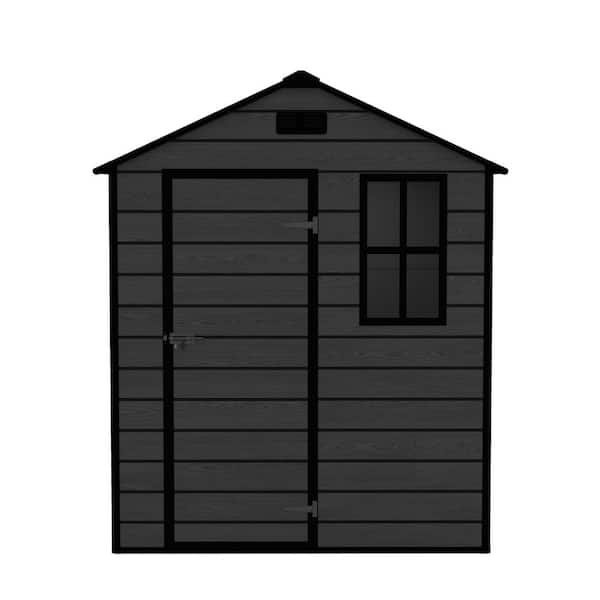 6 ft. W x 6 ft. D Resin Shed with Door and Window(36 sq. ft. )
