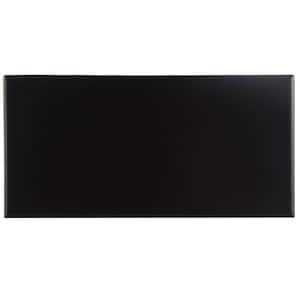 Projectos Black 3-7/8 in. x 7-3/4 in. Ceramic Floor and Wall Take Home Tile Sample