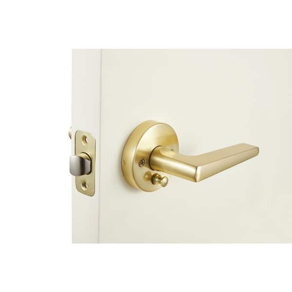 Premium 45º Offset Rectangular Door Handles - US32/629