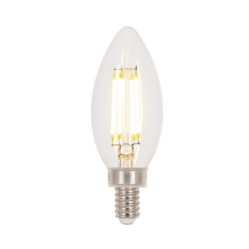 Clear Dimmable LED Candelabra Bulbs, 6-Pack, 2700K
