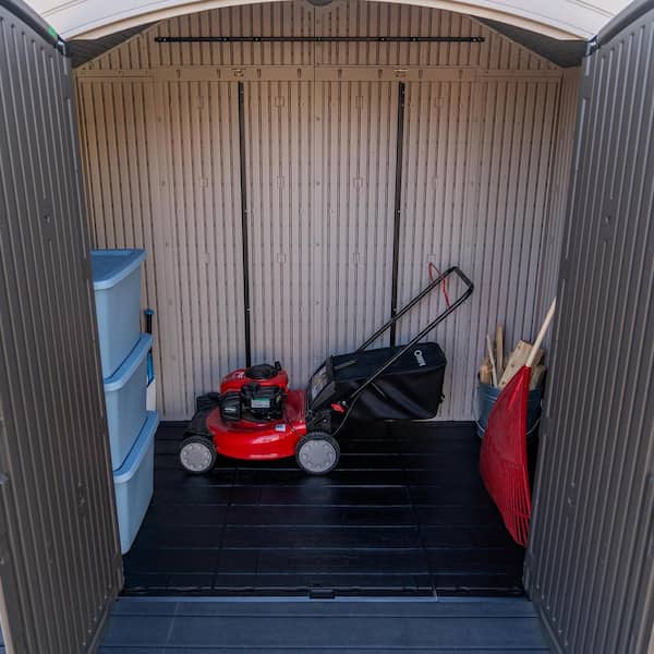 Lifetime 8 ft. W x5 ft. D Resin Outdoor Storage Shed with Double