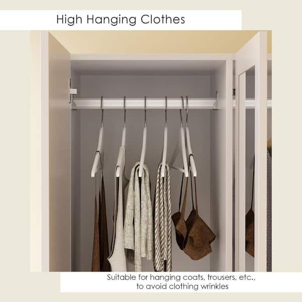 10 Pcs Wardrobe Hanger Clothes, Rectangular Scarf Hangers